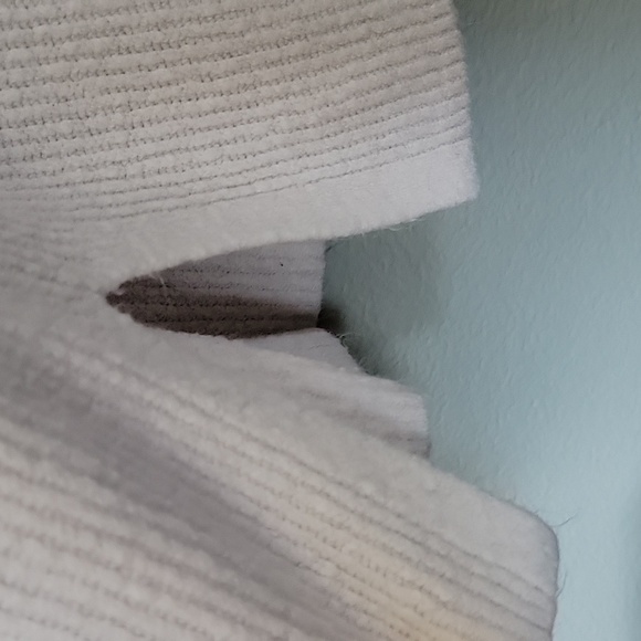 Halogen Casual V neck white oversized sweater XXL - Picture 5 of 7